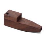 Bearded Square Wood Pipe with Lid