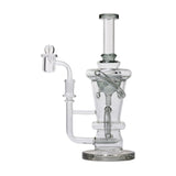 Human Grade 10.25" Straight Recycler Glass Water Pipe