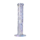 Human Grade Twisted Iridescent Tube Glass Water Pipe